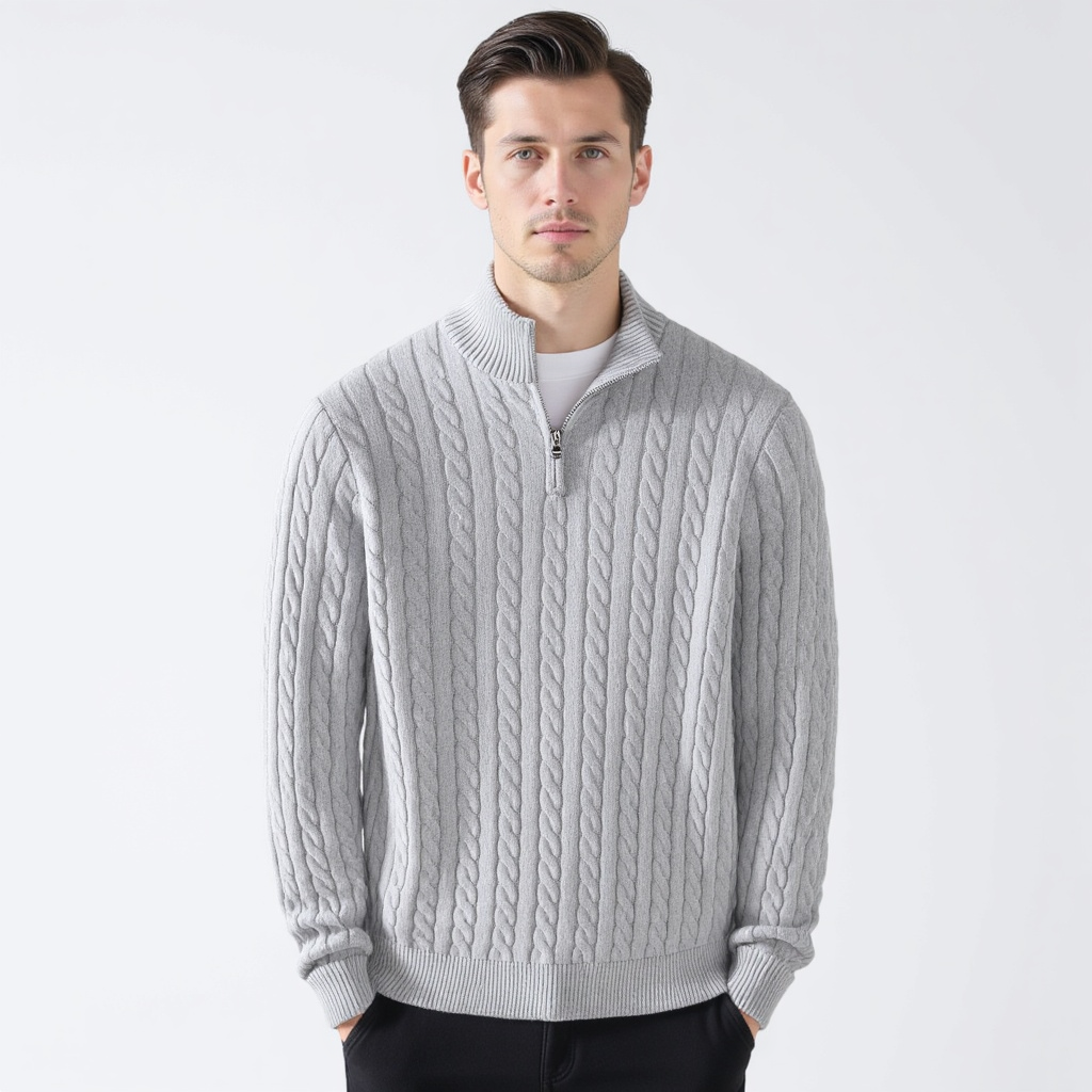 Cable-Zip Sweater Pack - South Korea Taebaek Five 4