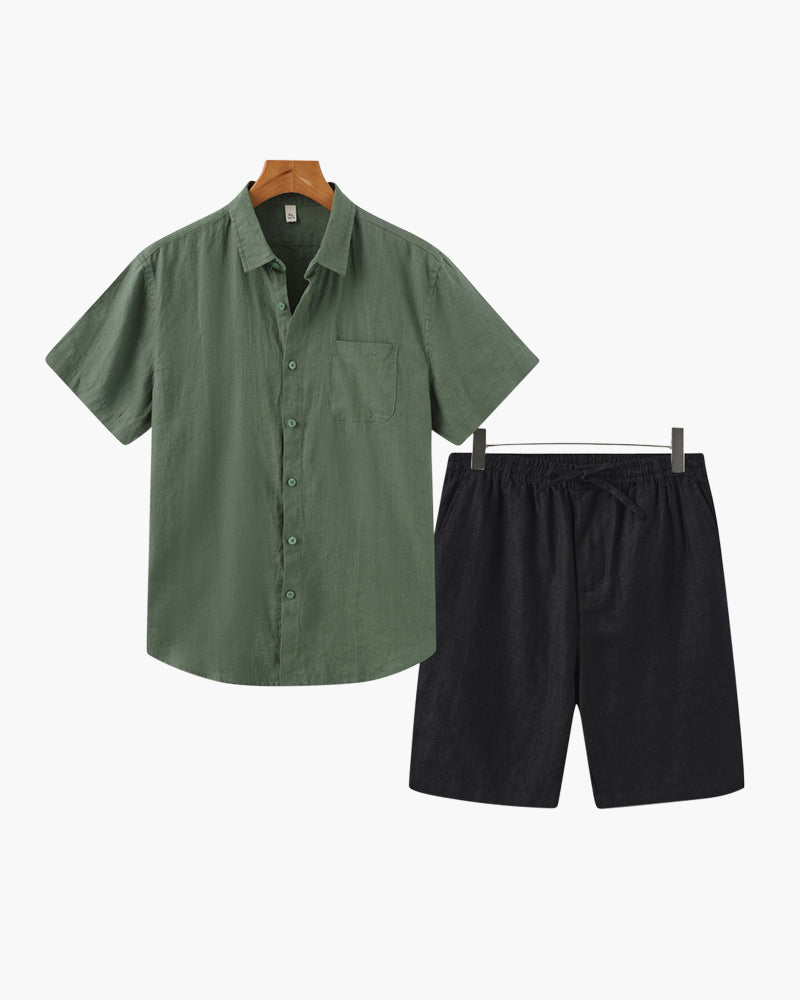 Split Linen Set - Resort Menswear 10