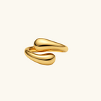Adjustable Sculpted Open Ring — Cora