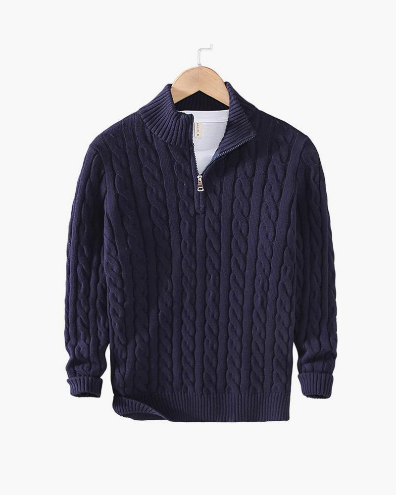 Cable-Zip Sweater - South Korea Taebaek 1