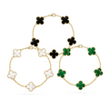 Three-Color Clover Bracelet Set — Hollywood