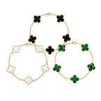 Three-Color Clover Bracelet Set — Hollywood
