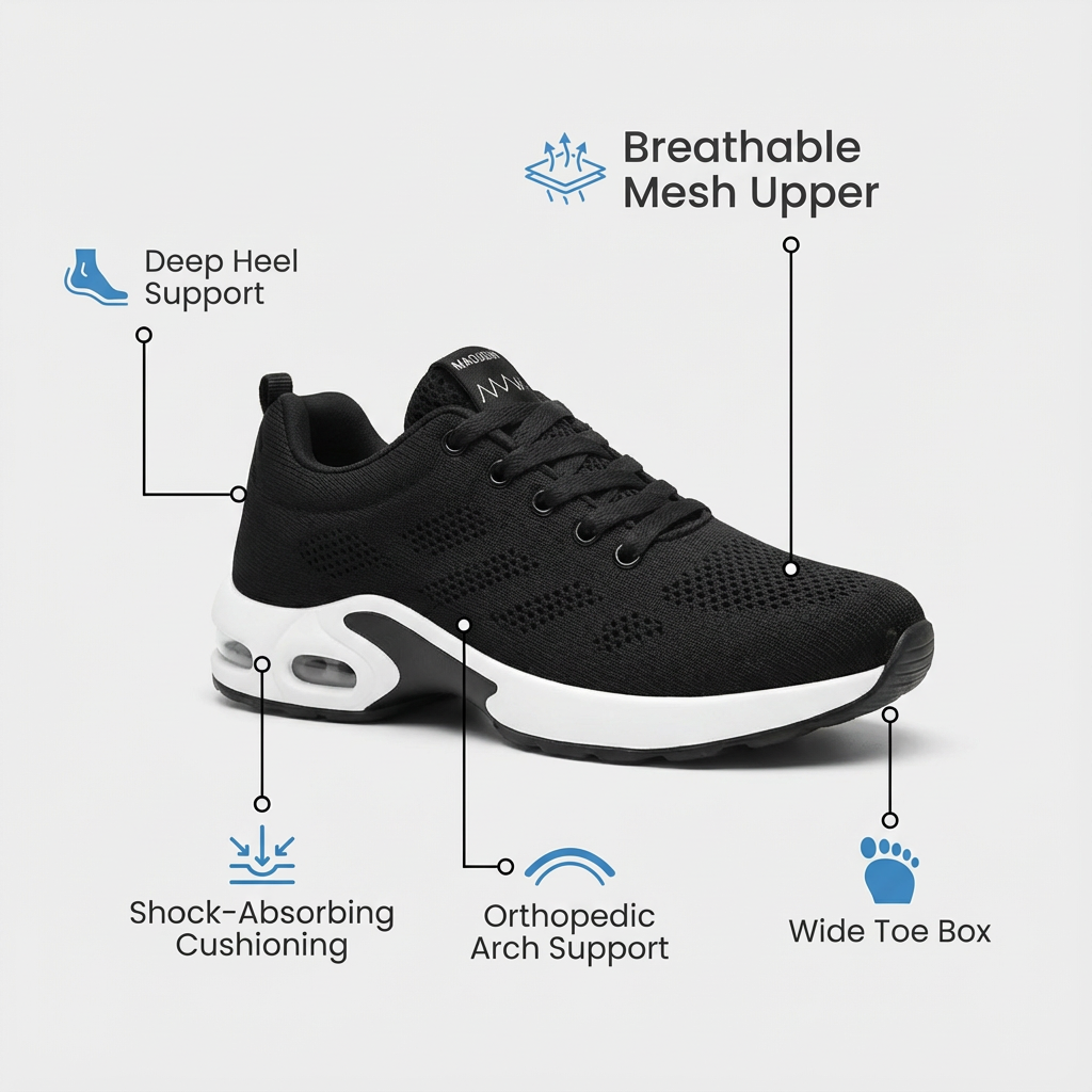 Orthora™ Pro – 12-Hour Shift Shoes for All-Day Foot, Knee & Back Pain Relief (BOGO) 10