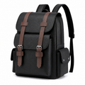 Men's PU Leather Laptop Backpack – 15.6" Business Travel Backpack 1