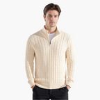 Cable-Zip Sweater - South Korea Taebaek 12