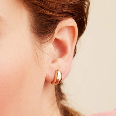 Smooth Dome Stud Earrings — Celeste