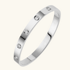 Round Stone Detail Bangle — Finette