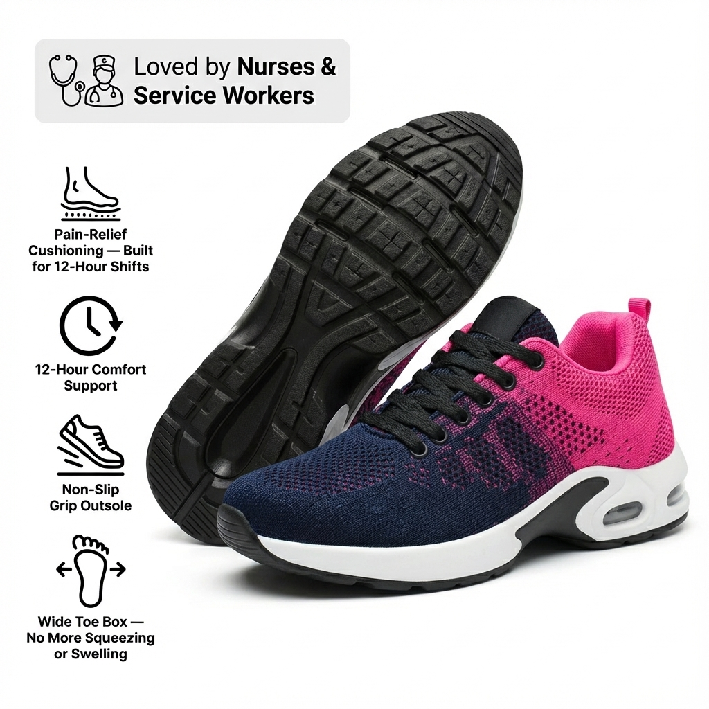 Orthora™ Pro – 12-Hour Shift Shoes for All-Day Foot, Knee & Back Pain Relief (BOGO) 8