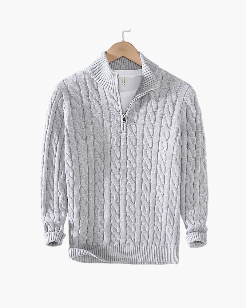 Cable-Zip Sweater - South Korea Taebaek 3