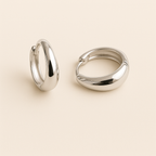 Rounded Mini Hoop Earrings, 10–14 mm — Hilda