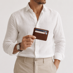 Men's Synthetic Leather Money Clip Wallet 7