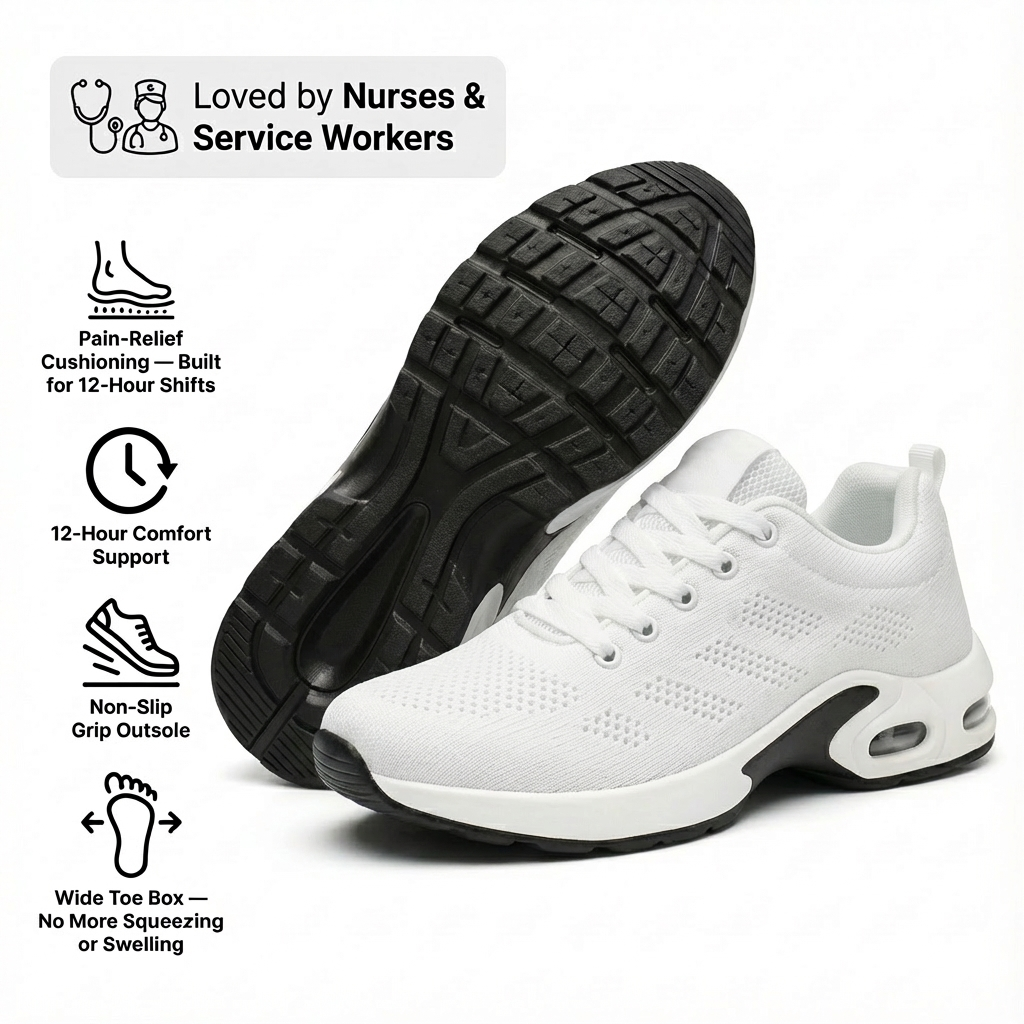 Orthora™ Pro – 12-Hour Shift Shoes for All-Day Foot, Knee & Back Pain Relief (BOGO) 3