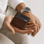 Men's Synthetic Leather Money Clip Wallet 8