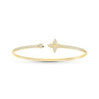 Four-Petal Open Cuff Bracelet — Ester