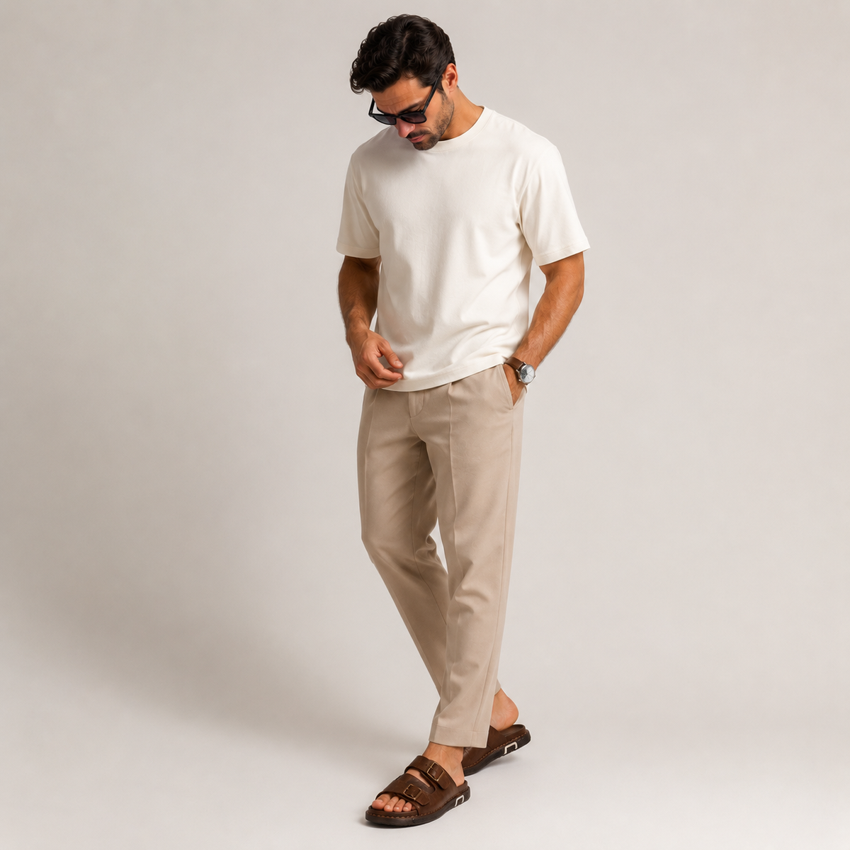 Men's Casual Buckle Sandals 8