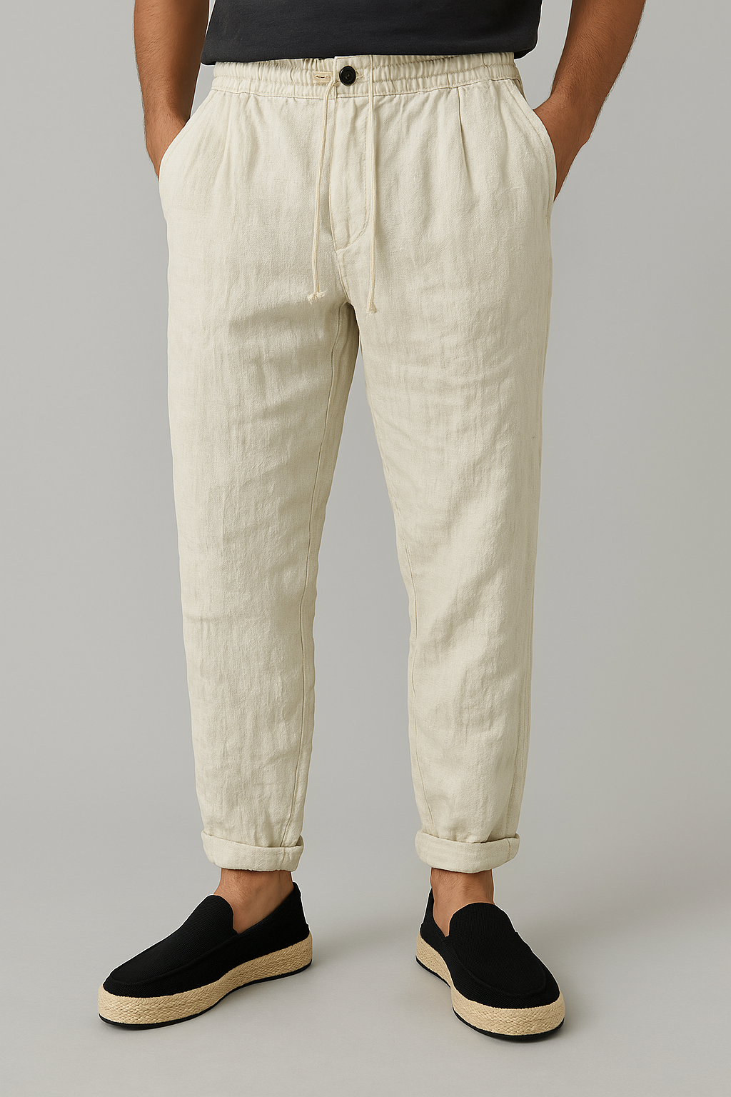 Florence Linen Trousers - Tailored Menswear 1