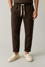Geneva Linen Trousers - Tailored Menswear 1