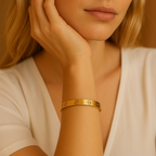 Screw Detail Cuff Bracelet — Love