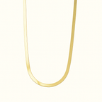 Flat Herringbone Chain Necklace — Chelsea