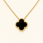 Black Clover Necklace Bracelet Earrings Set
