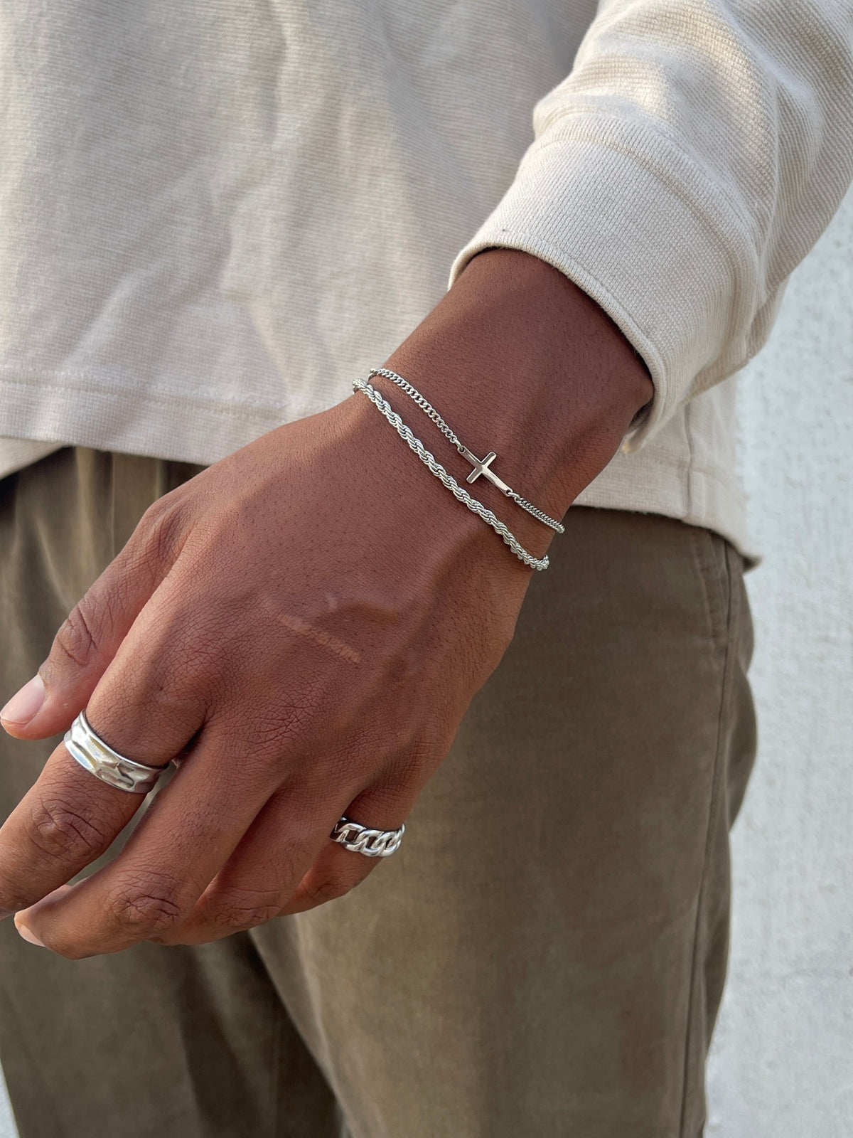 Cross Bracelet | Silver 2