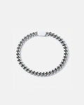 Men’s Cuban Link Bracelet, 6 mm, Platinum-Plated