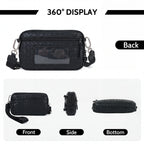 Statshy – Woven Leather Crossbody Wallet