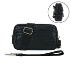 Statshy – Woven Leather Crossbody Wallet