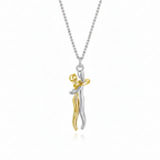 Hugging Figures Pendant Necklace — Embrace