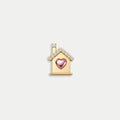 House Charm with Pink Heart Detail
