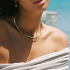 Herringbone and Rope Layered Necklace — Ios