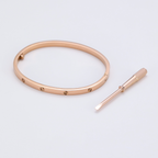 Slim Screw Detail Bangle — Love Refined