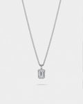 Men’s 1 ct Lab-Grown Moissanite Pendant Necklace, 925 Silver Pendant
