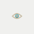 Blue Eye Charm with Clear Border