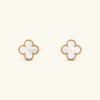 White Clover Necklace Bracelet Earrings Set