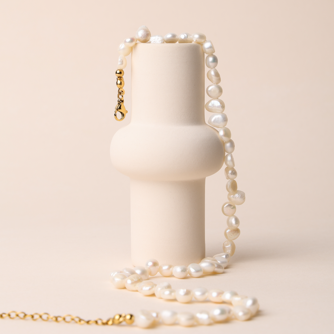 Irregular Freshwater Pearl Choker, 36–41 cm — Sunseeker