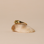 Green Rectangular Zircon Ring — Laguna