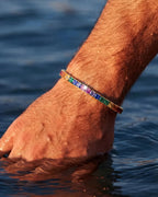 Rainbow Tennis Bracelet, 4 mm, 18K Gold-Plated