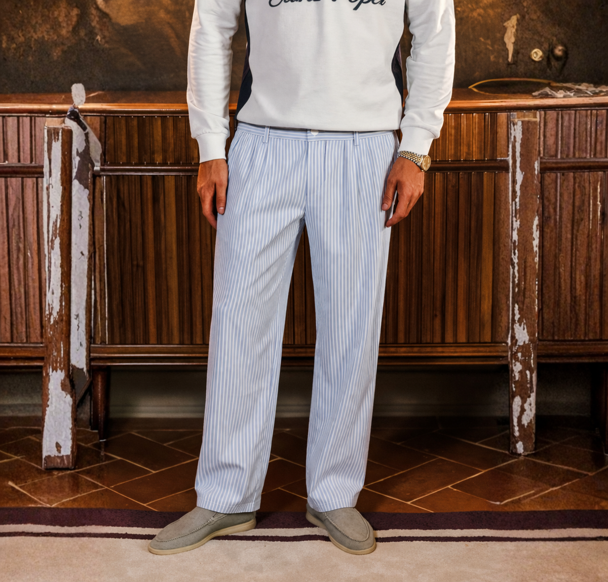 Monaco Linen Trousers - Tailored Menswear 2