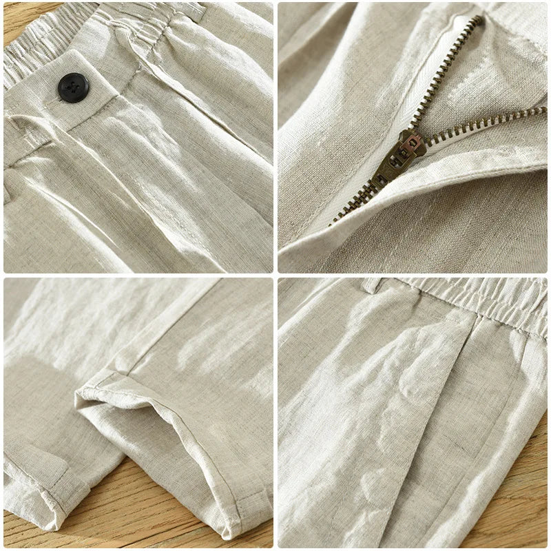 Florence Linen Trousers - Tailored Menswear 3