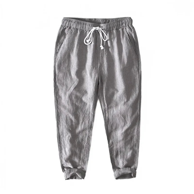 Frankfurt Linen Trousers - Tailored Menswear 4