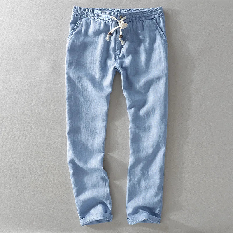 Genoa Linen Trousers - Tailored Menswear 4