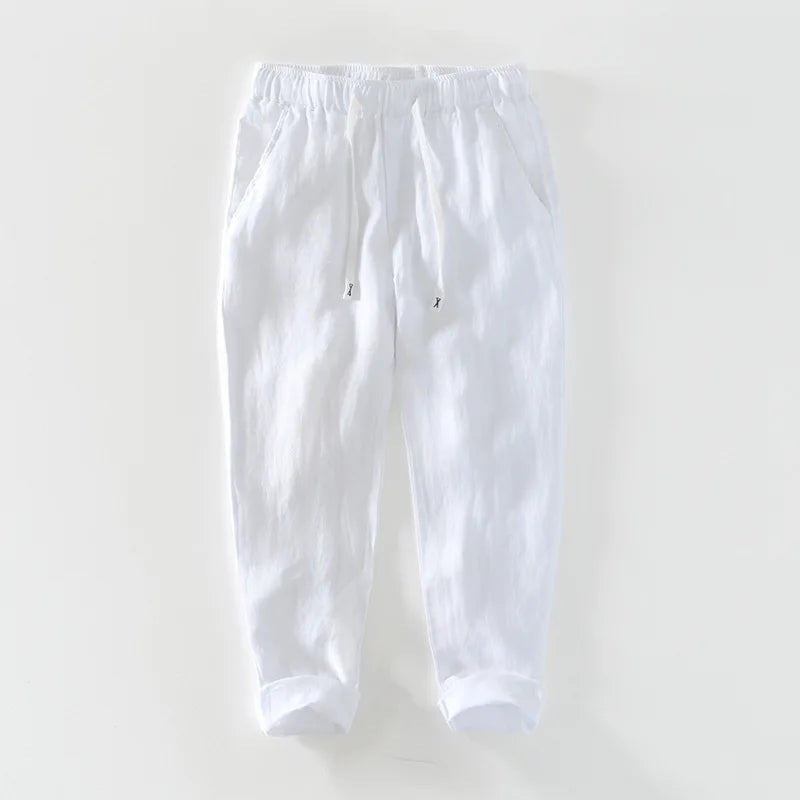 Geneva Linen Trousers - Tailored Menswear 8