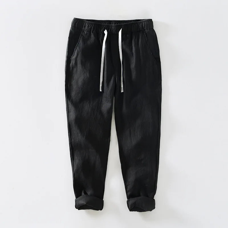 Geneva Linen Trousers - Tailored Menswear 4