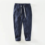 Geneva Linen Trousers - Tailored Menswear 10