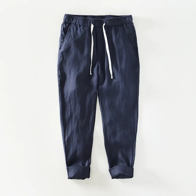 Geneva Linen Trousers - Tailored Menswear 10