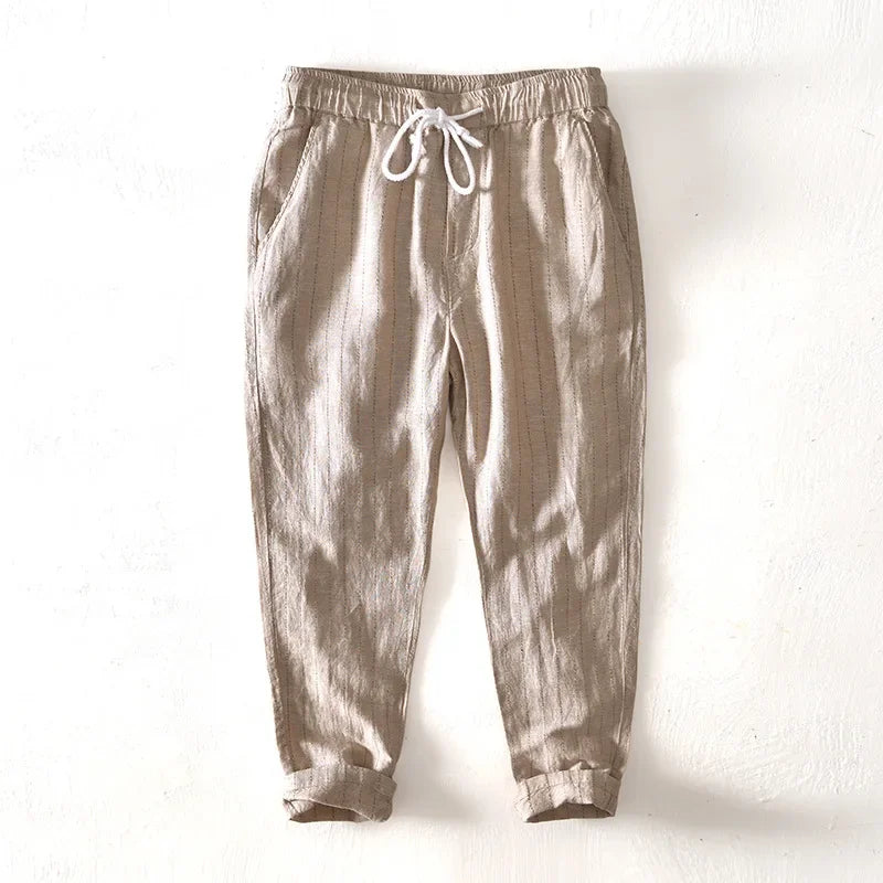 Frankfurt Linen Trousers - Tailored Menswear 5