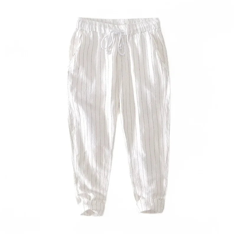 Frankfurt Linen Trousers - Tailored Menswear 3