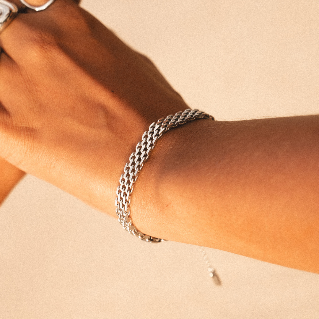 Woven Chain Bracelet, 6 mm — Sifnos