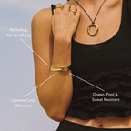 Sculpted Polished Open Cuff Bracelet — Sol